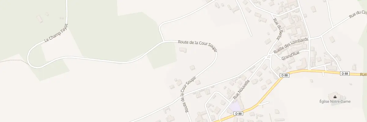 Plan du 6 Rte de la Cour Soupir à Soupir