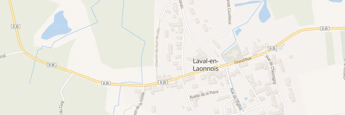 Plan du 1 Rue des Marais à Laval-en-Laonnois