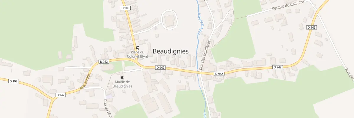 Plan du 5 Rue du Quesnoy à Beaudignies