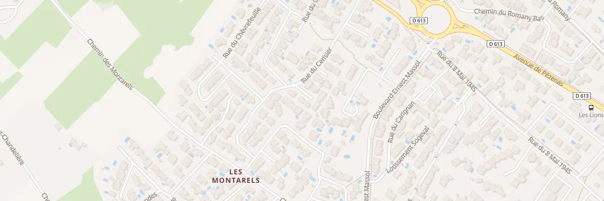 Plan du 6 Imp Clos des Montarels à Mèze