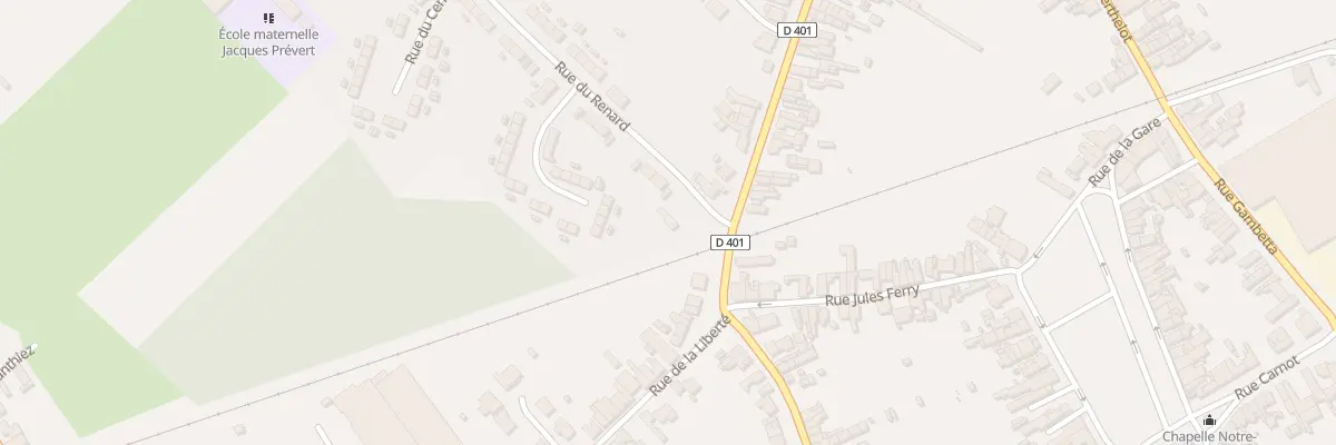 Plan du 1 Rue Paul Doumer à Onnaing