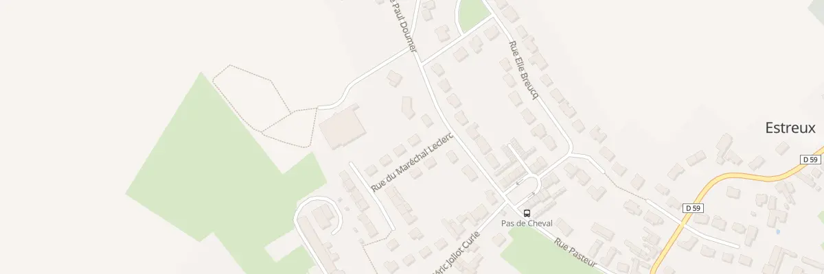 Plan du 2 Rue du Marechal Leclerc à Estreux