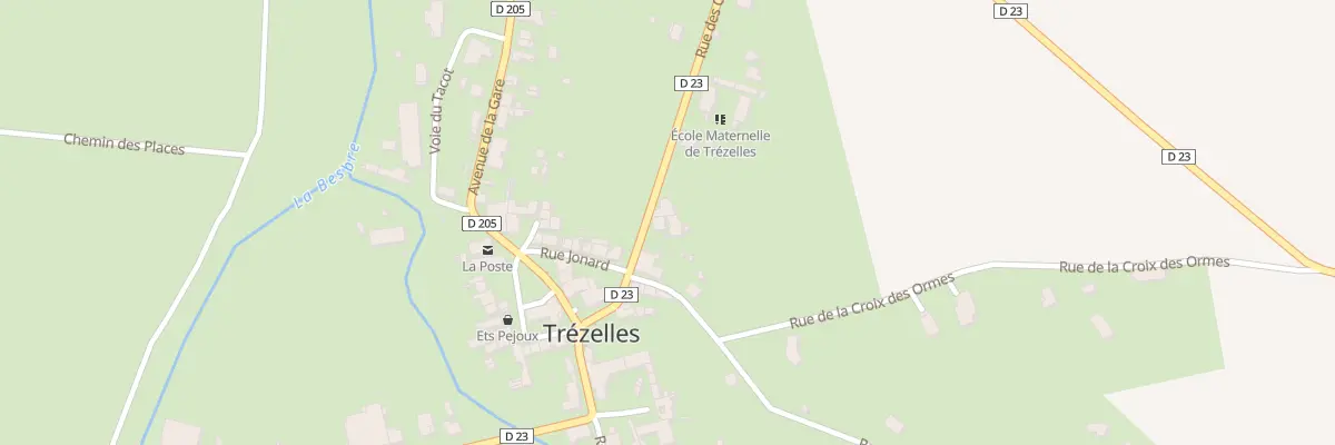 Plan du 10 Rue des Ormes à Trézelles