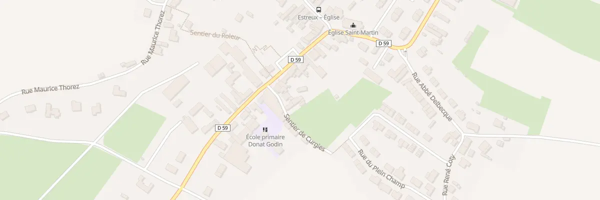 Plan du 25 Rue Jean Jaures à Estreux