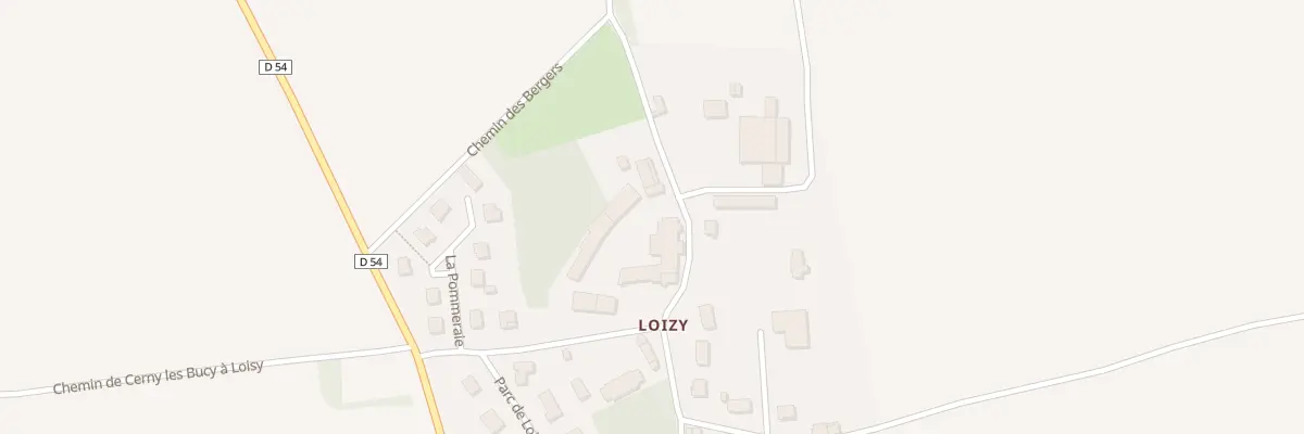 Plan du 10 Che du Parc à Besny-et-Loizy