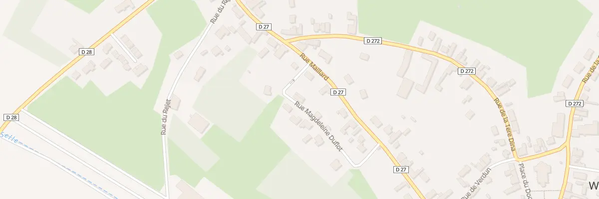 Plan du 2 Rue Magdeleine Duflot à Wassigny