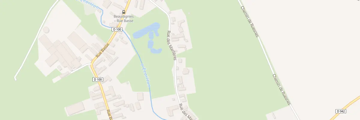Plan du 38 Rue des Marlières à Beaudignies
