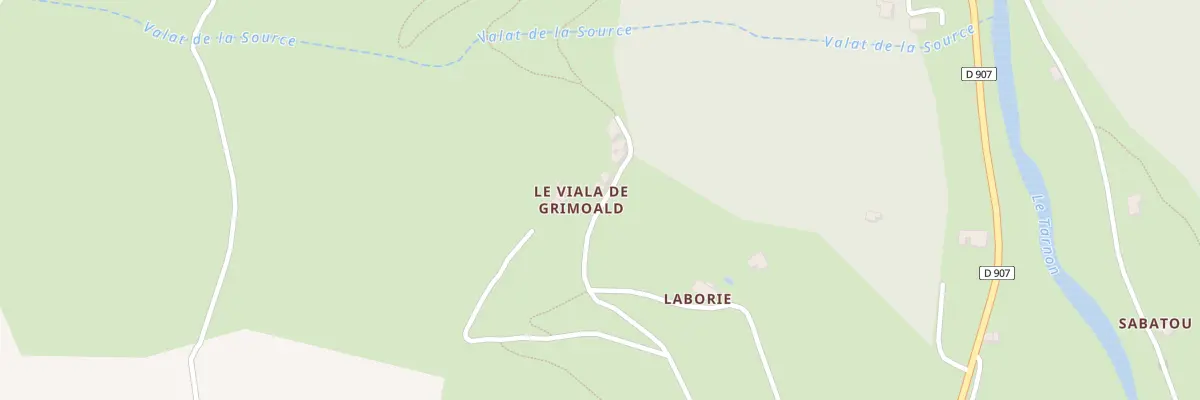 Plan du 6334 Viala de Grimoald à Florac Trois Rivières