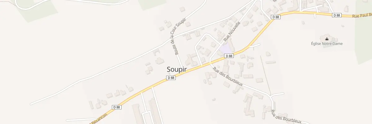 Plan du 15 Rue Paul Bezancon à Soupir