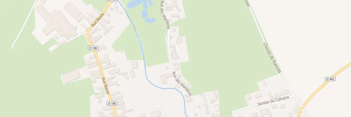 Plan du 30 Rue des Marlières à Beaudignies