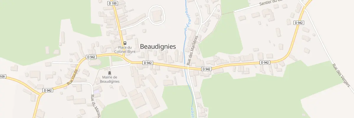 Plan du 9 Rue du Quesnoy à Beaudignies