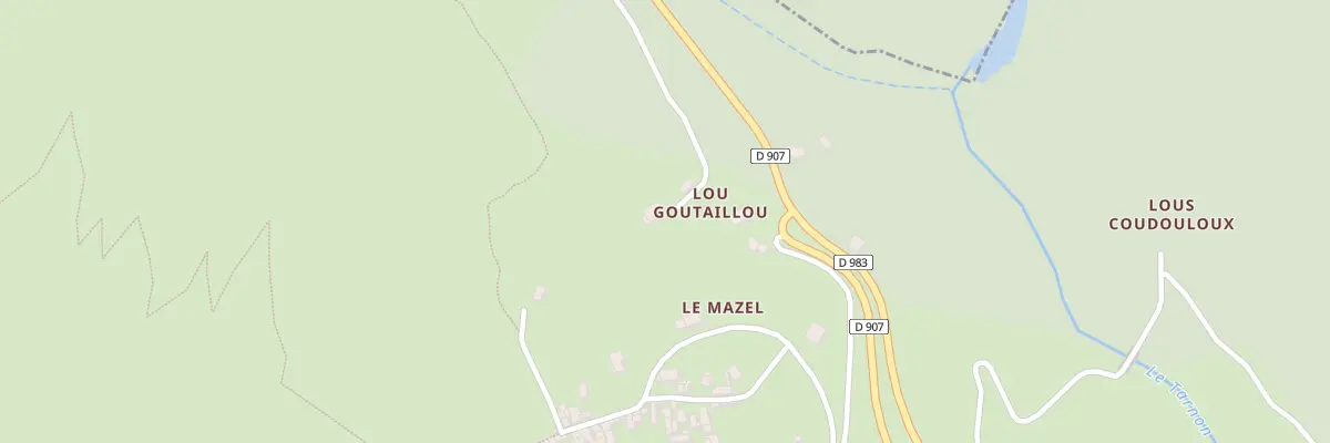 Plan du 5075 Le Mazel à Cans et Cévennes