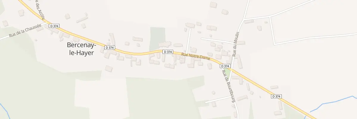 Plan du 13 Rue Notre Dame à Bercenay-le-Hayer