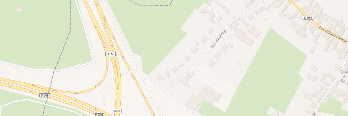 Plan du 28 Rue d’Aulnoy à Curgies