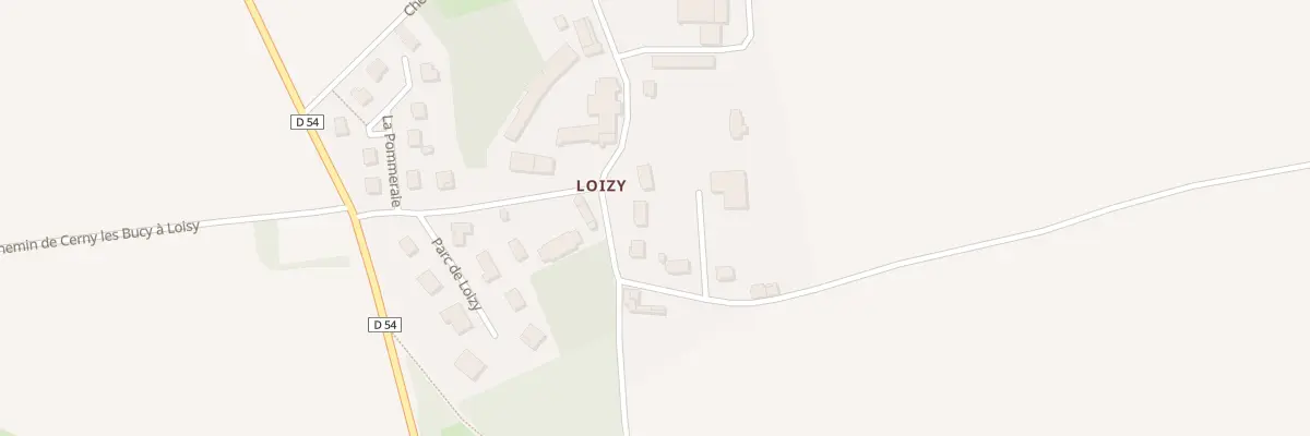 Plan du 3 Che du Parc à Besny-et-Loizy