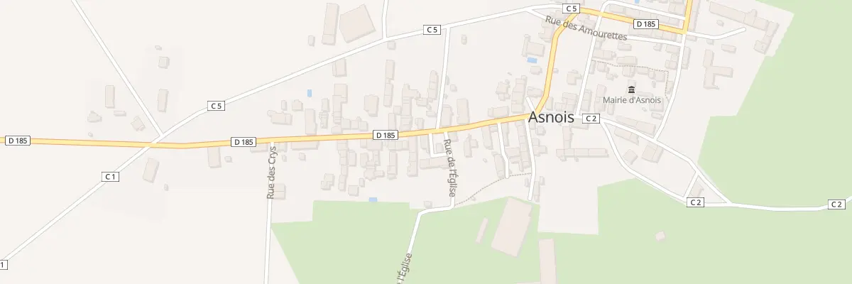 Plan du 56 Le Bourg à Asnois