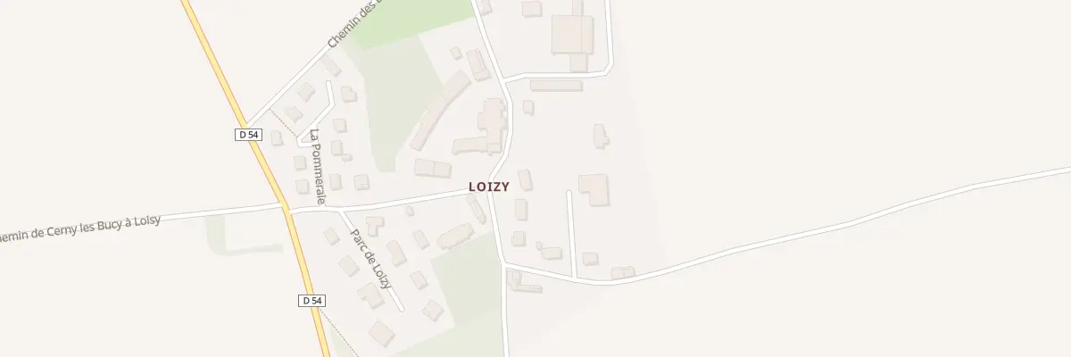 Plan du 6 Che du Parc à Besny-et-Loizy