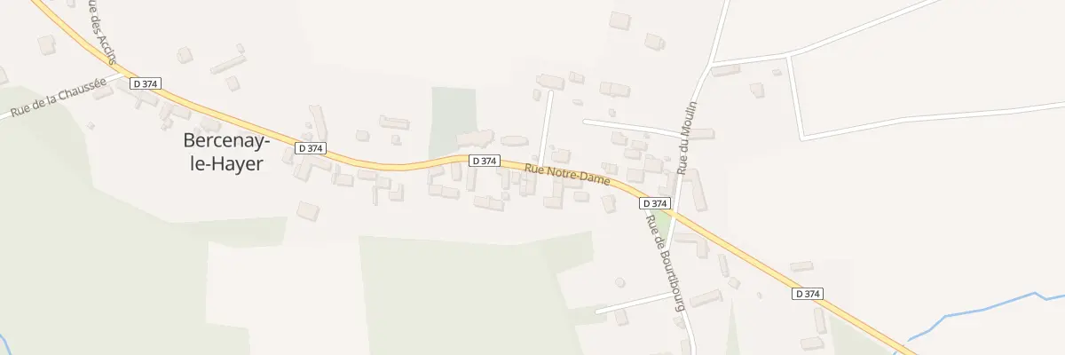 Plan du 11 Rue Notre Dame à Bercenay-le-Hayer