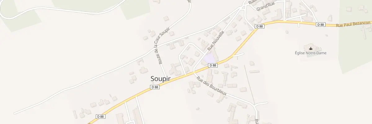 Plan du 1 Rue Nouvelle à Soupir