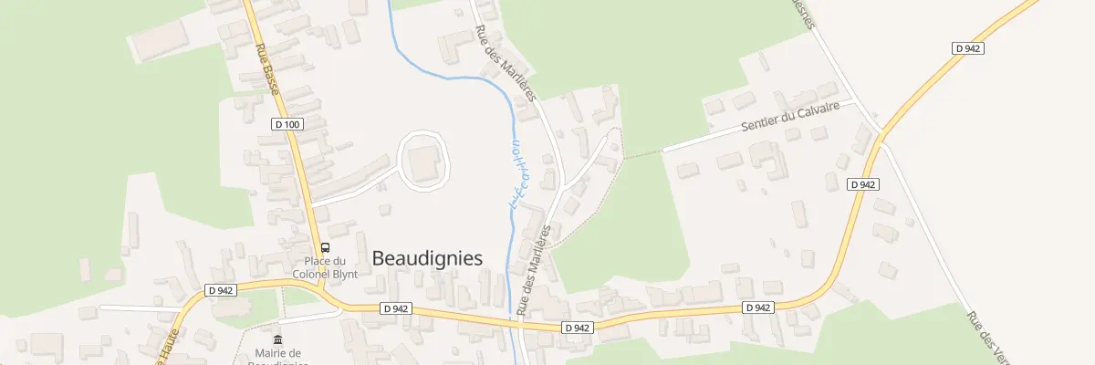 Plan du 5 Rue des Marlières à Beaudignies