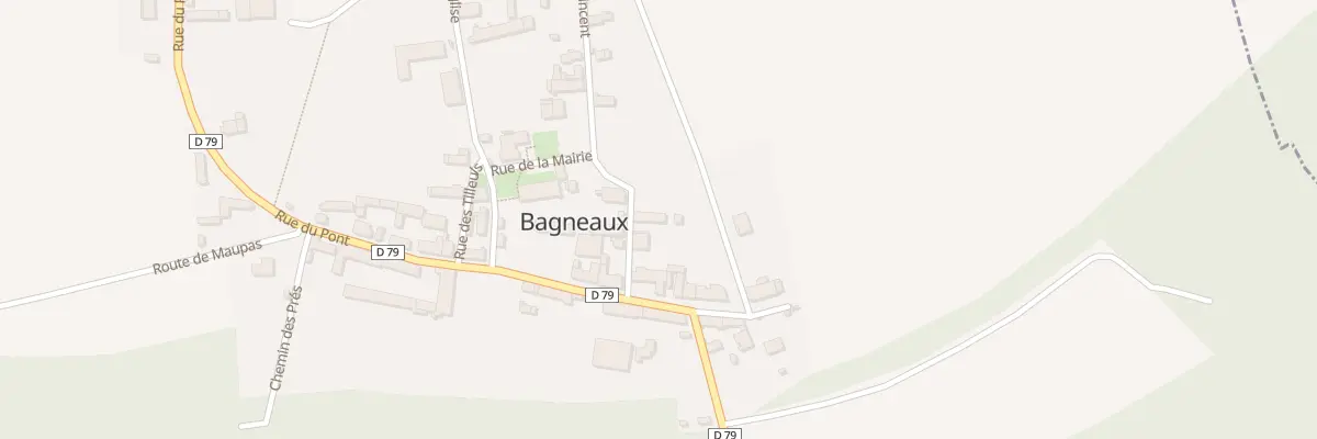 Plan du 2 Rue Saint Vincent à Bagneaux