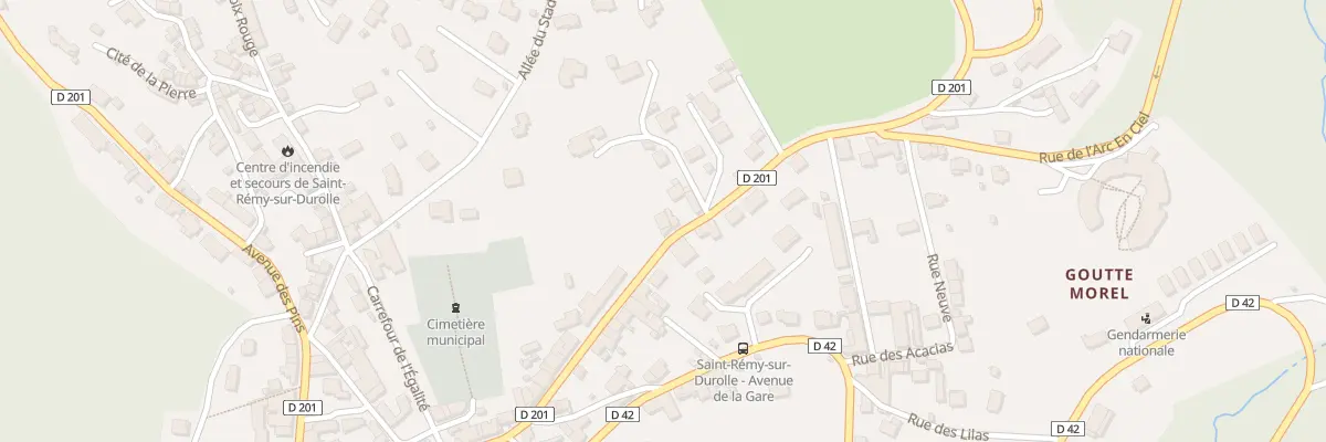 Plan du 23 Av des Bruyères à Saint-Rémy-sur-Durolle