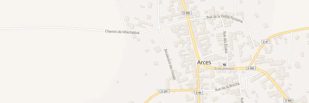 Plan du 5 Bd des Fosses à Arces-Dilo