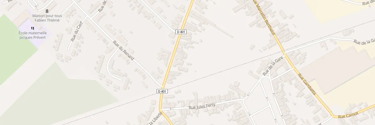 Plan du 24 Rue Paul Doumer à Onnaing