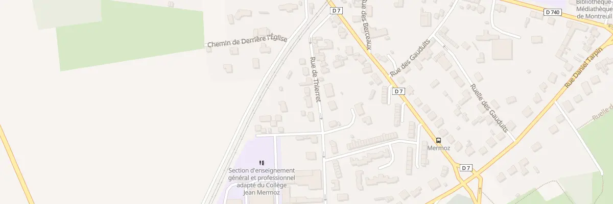 Plan du 14 Rue de Thierret à Laon
