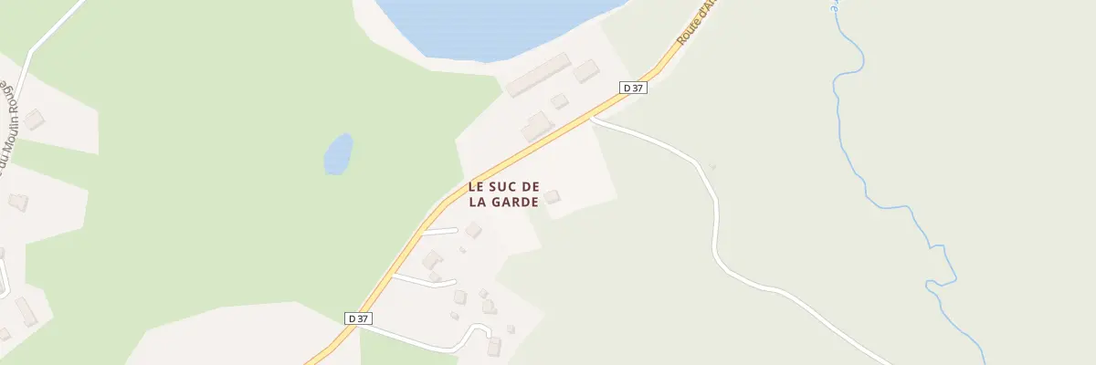 Plan du 5361 Le Suc de la Garde à Fournols