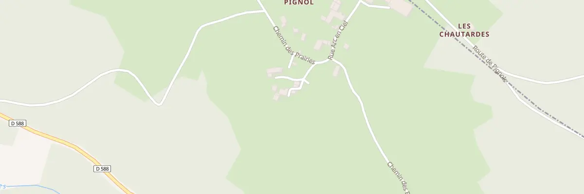 Plan du 5001 Pignol à Cistrières
