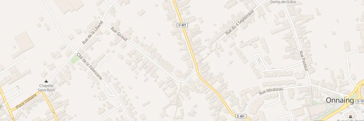 Plan du 59B Rue Emile Zola à Onnaing
