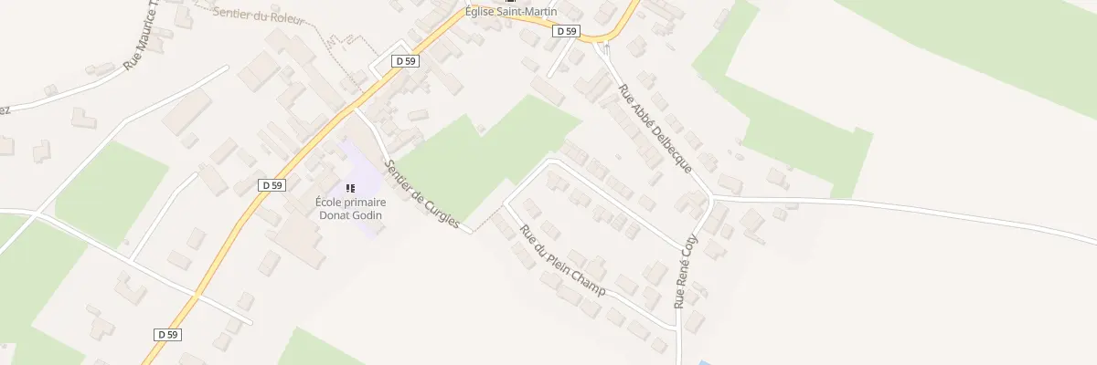 Plan du 11 Rue Mal de Lattre de Tassigny à Estreux