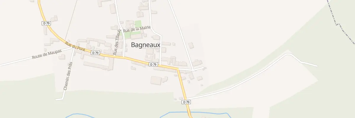 Plan du 1 Rue des Fossés à Bagneaux