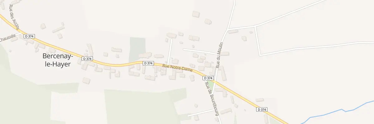 Plan du 12A Rue Notre Dame à Bercenay-le-Hayer