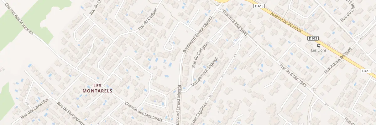 Plan du 20 Rue du Carignan à Mèze