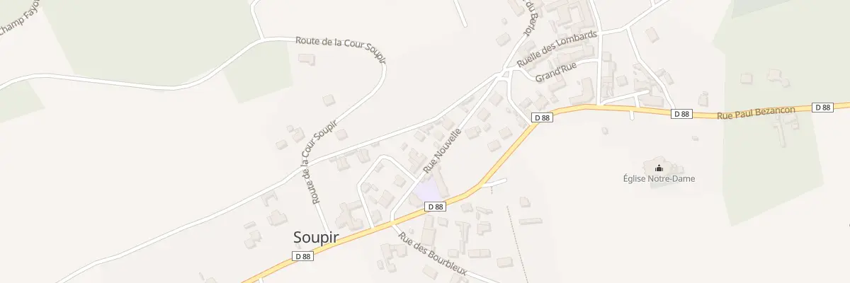 Plan du 11 Rue Nouvelle à Soupir
