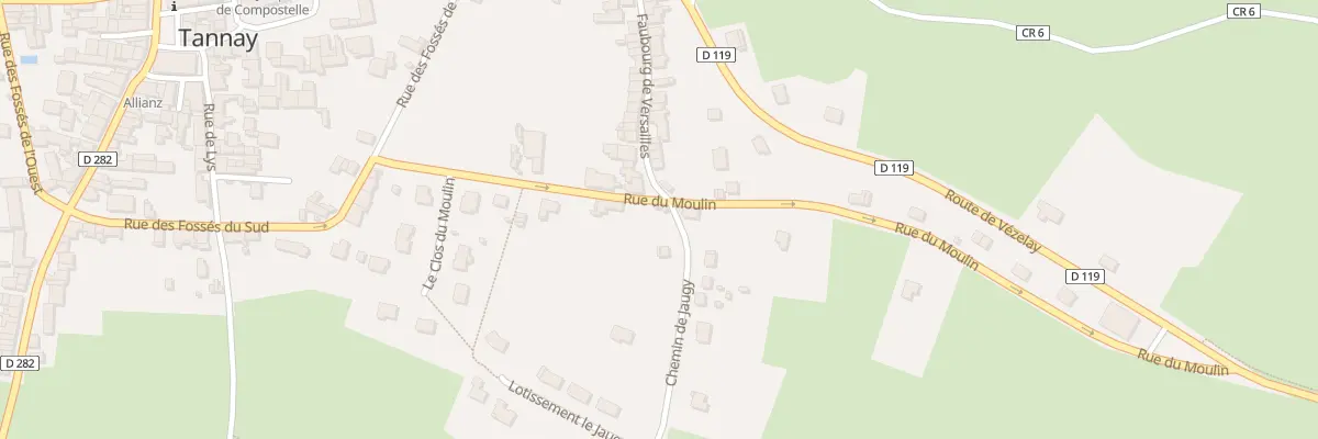 Plan du 2 Che de Jaugy à Tannay