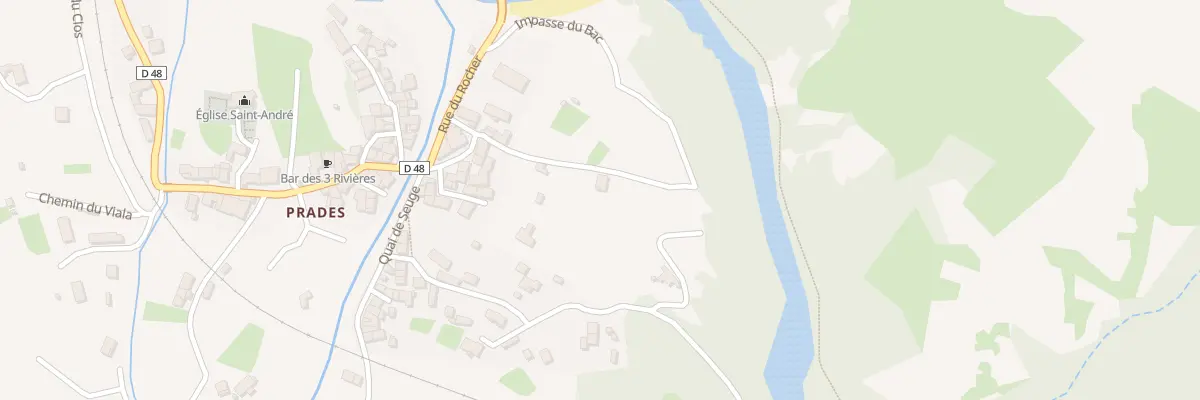 Plan du 5064A Bord d’Allier à Prades