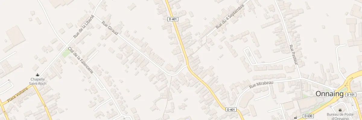 Plan du 55 Rue Emile Zola à Onnaing