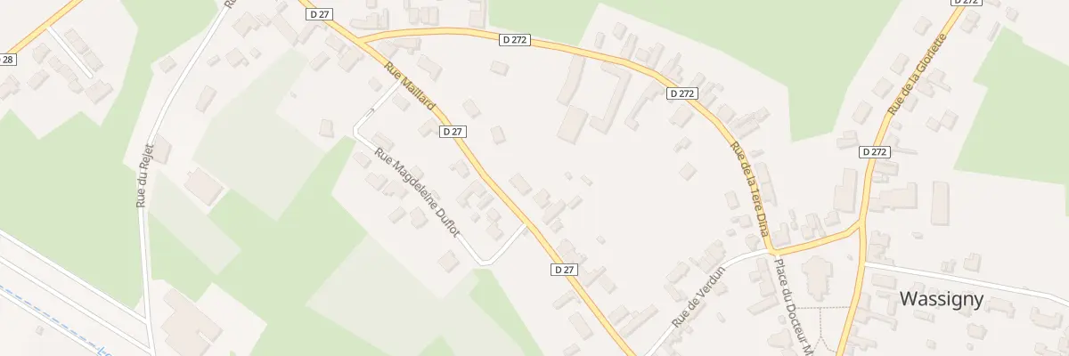 Plan du 24T Rue Maillard à Wassigny