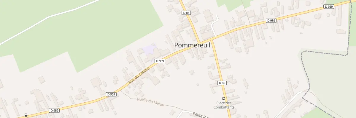 Plan du 13 Rue du Cateau à Pommereuil