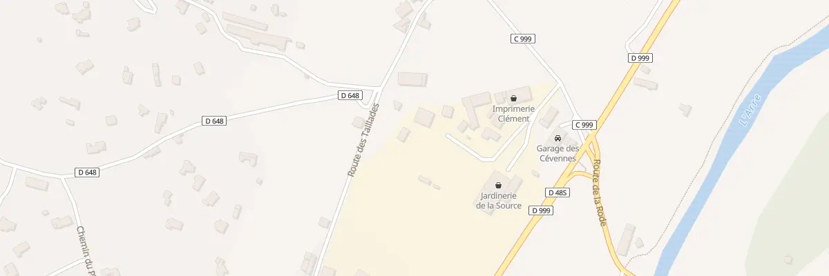 Plan du 5759 Les Taillades à Avèze