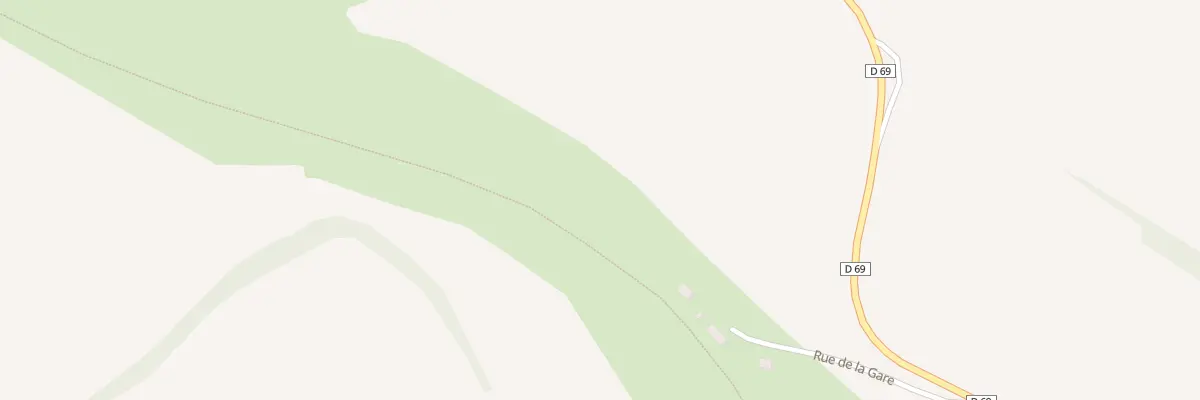 Plan du 2 Rue de la Gare à Audigny