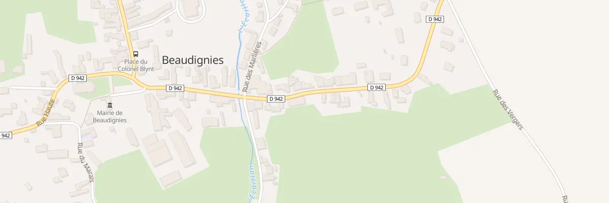 Plan du 18 Rue du Quesnoy à Beaudignies