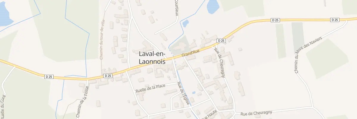 Plan du 20 Gr Grande Rue à Laval-en-Laonnois