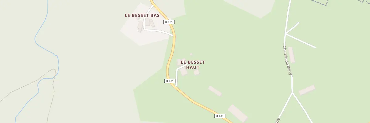 Plan du 5550 Le Besset Haut à Vollore-Ville