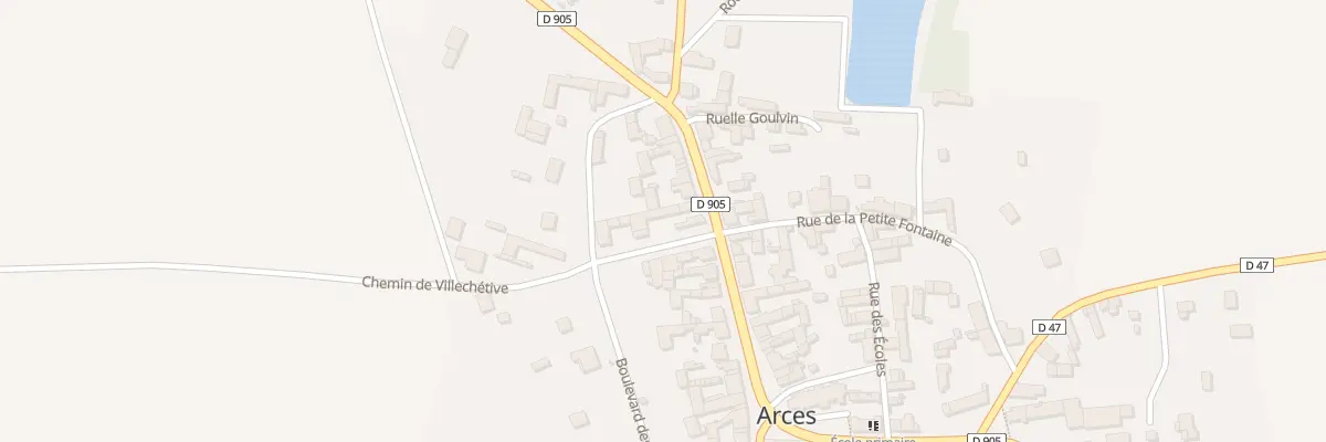 Plan du 43 Rue Grande Rue (arces) à Arces-Dilo