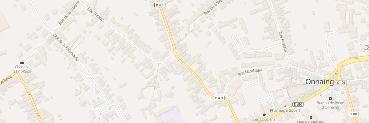 Plan du 36 Rue Emile Zola à Onnaing
