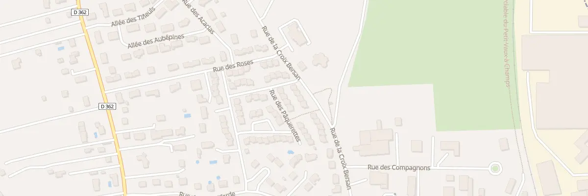 Plan du 15 Rue de la Croix Bersan à Champs-sur-Yonne